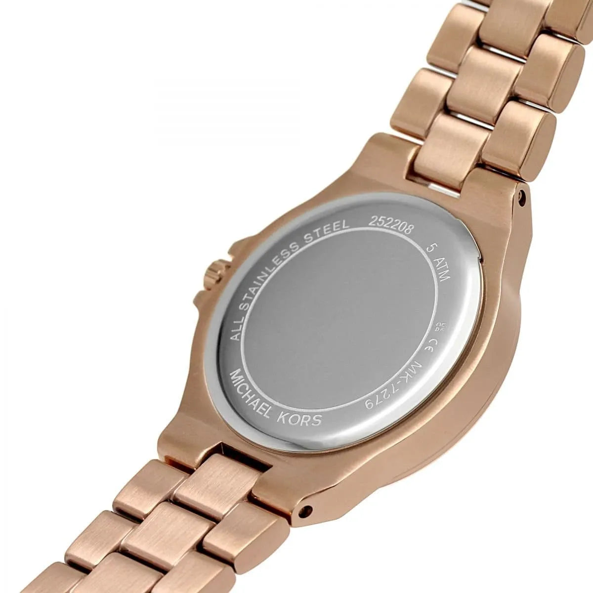 Michael Kors Mini-Lennox Pavé White Dial Rose Gold Women's Watch - MK7279