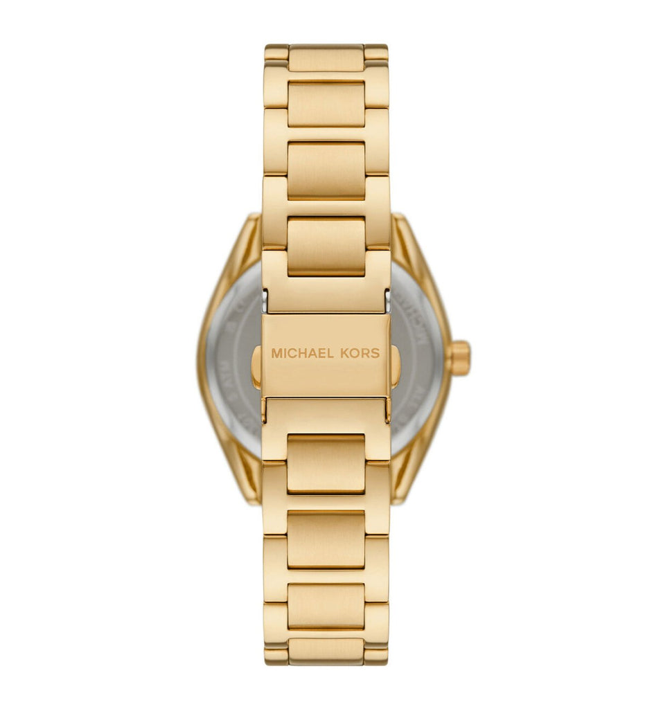 Michael Kors Janelle Pavé Logo Dial Gold Women's Watch - MK7381
