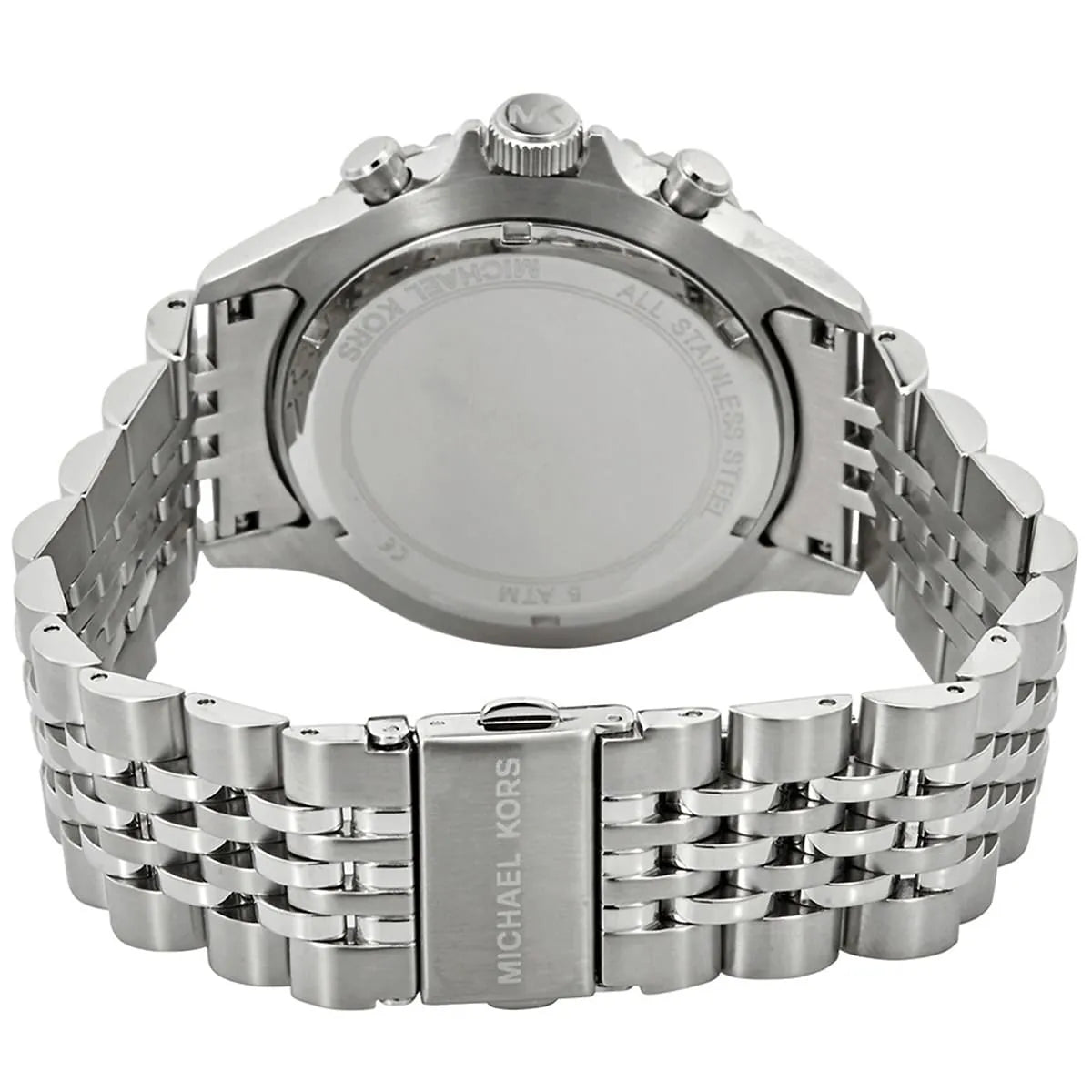 Michael Kors Bayville Chronograph Navy Blue Dial Silver Men's Watch - MK8896