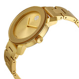Movado Bold Gold Dial Yellow Gold Ion-plated Ladies Watch #3600104 - Big Daddy Watches #2