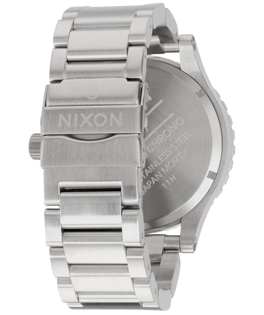 Nixon 51-30 Navy Blue Dial Silver Men's Watch A083-307
