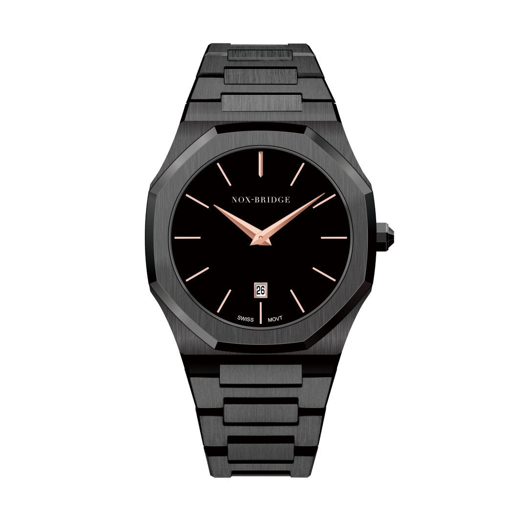 Noxbridge Revo All Black Watch ECC40B (Damaged Glass)