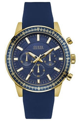 Guess Multi-Function Blue Chronograph Silicone Men's Watch W0802G2 - Big Daddy Watches
