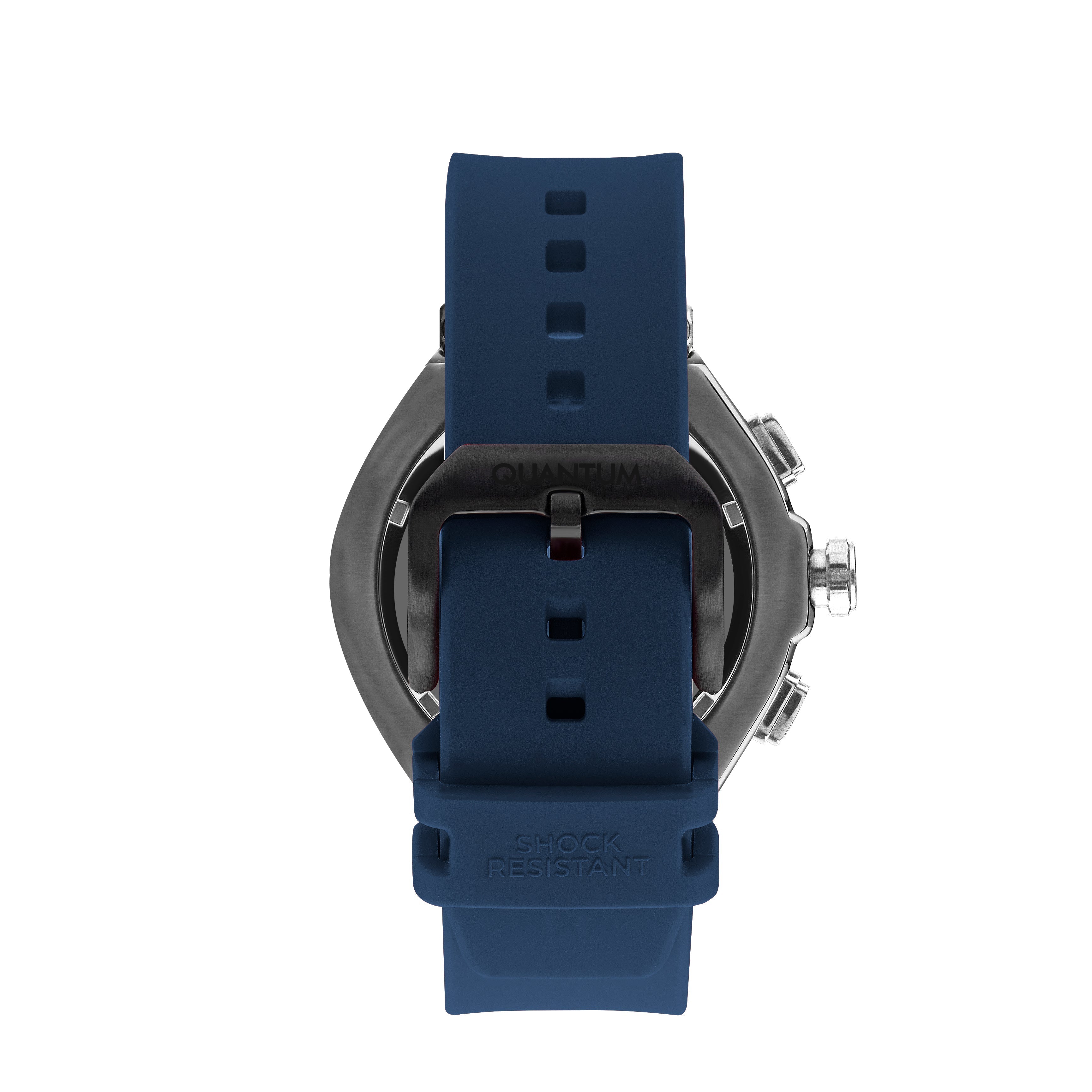 Quantum Hunter Menβs Dark Blue Dial Chronograph Watch β HNG1010.099 - Watch