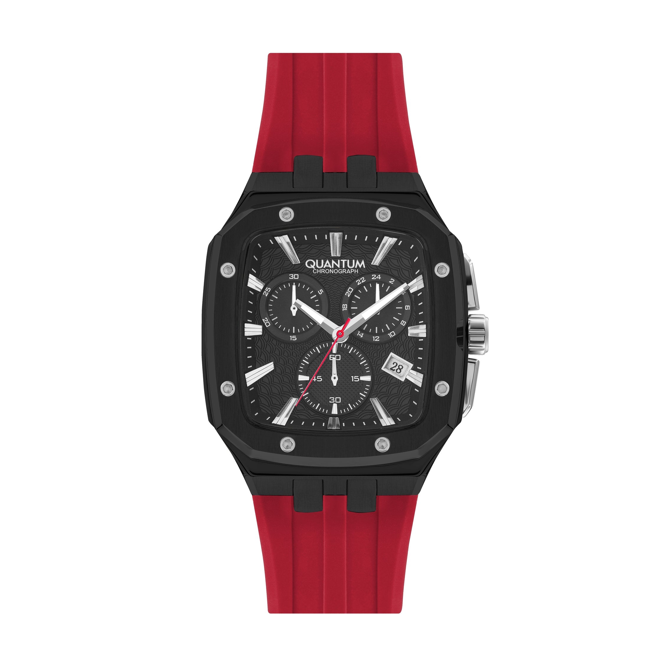 Quantum Menβs Black Dial Chronograph Watch β HNG1033.658 - Watch