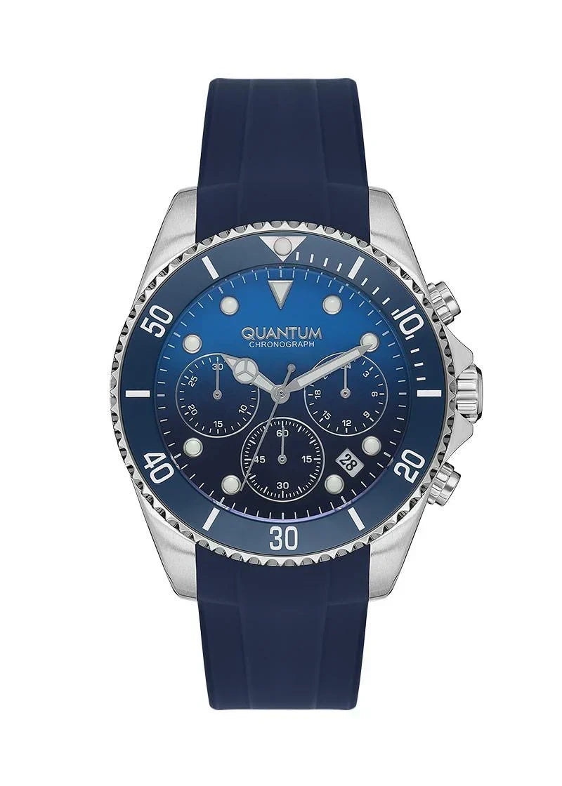 Quantum Menβs Blue Dial Chronograph Watch β PWG1099.399 - Watch