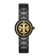Tory Burch Reva Black Stainless Steel Women's Watch TBW4038