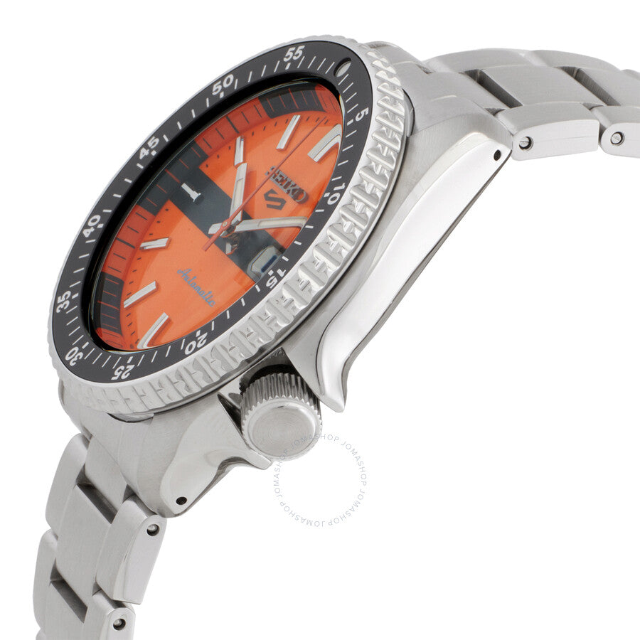 Seiko 5 Sports Automatic Orange Dial Men's Watch SRPK11K1