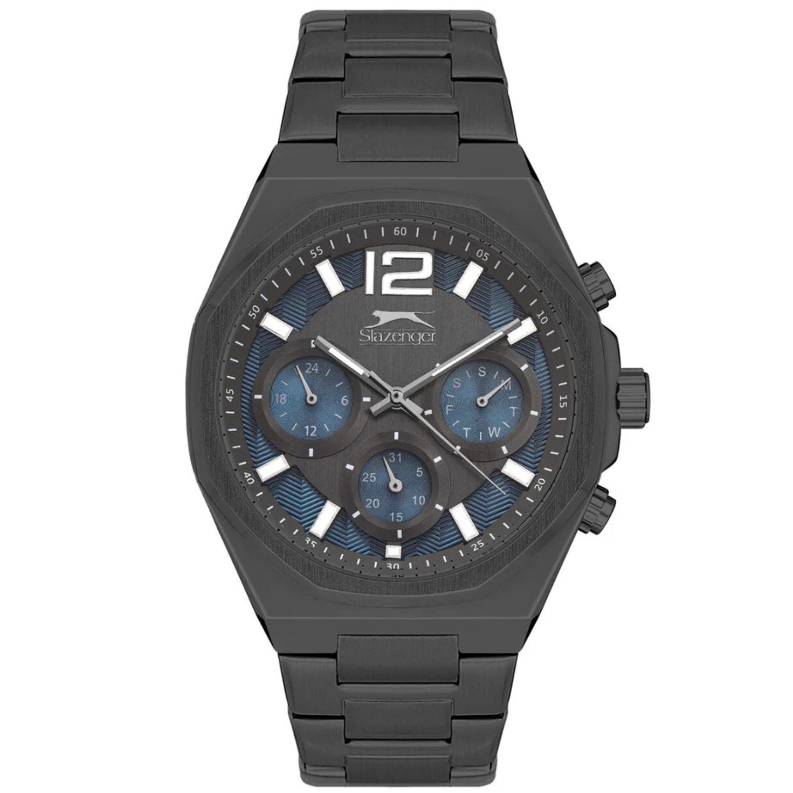 Slazenger Oversized Luminous Multifunction Grey Watch - Sl.09.2106.2.07