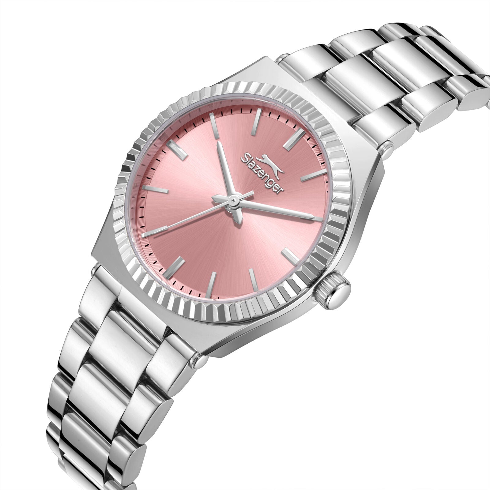 Slazenger Fashion Pink MOP Dial Silver Watch - SL.09.2589.3.380
