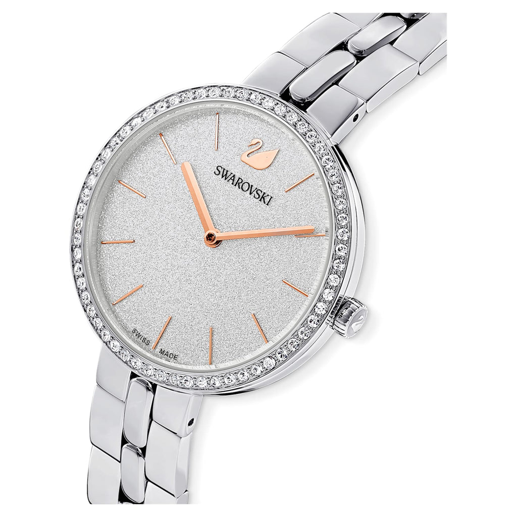 Swarovski Cosmopolitan Crystal Index Blue Dial Silver Steel Women's Watch 5517807