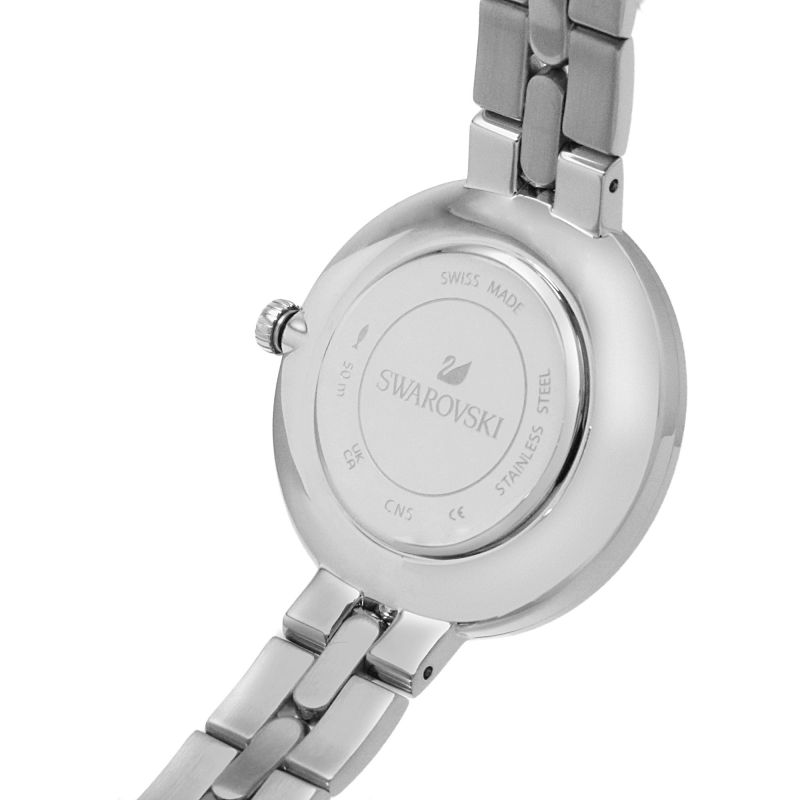 Swarovski Cosmopolitan Crystal Index Blue Dial Silver Steel Women's Watch 5517807