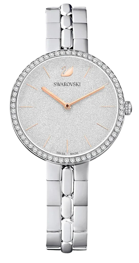 Swarovski Cosmopolitan Crystal Index Blue Dial Silver Steel Women's Watch 5517807