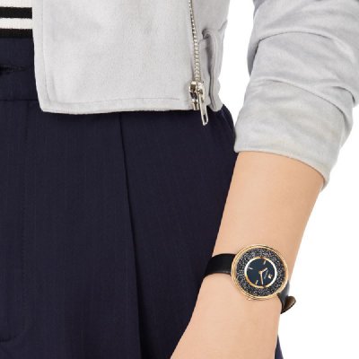 Swarovski Graceful Lady Floating Crystals White Dial Rose Gold Tone Women's Watch 5275043