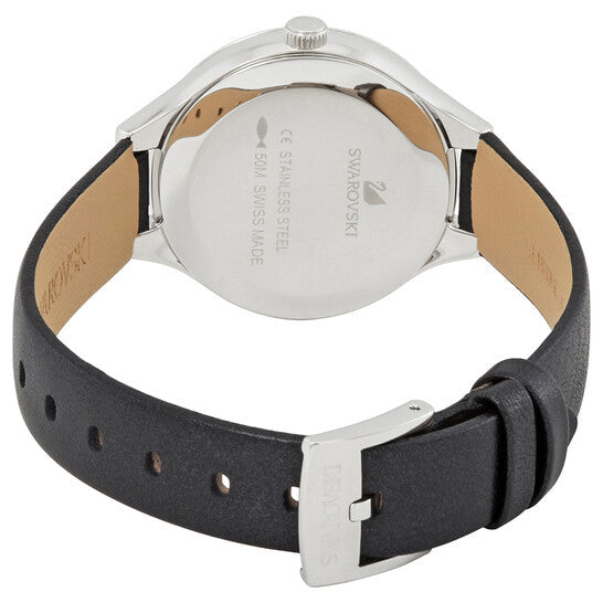 Swarovski Lovely Crystals Mini watch caseback showing stainless steel back and strap