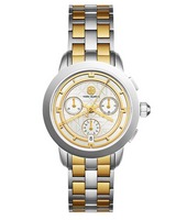 Tory Burch Classic Chronograph Two-Tone Watch Women's Watch TBW1034