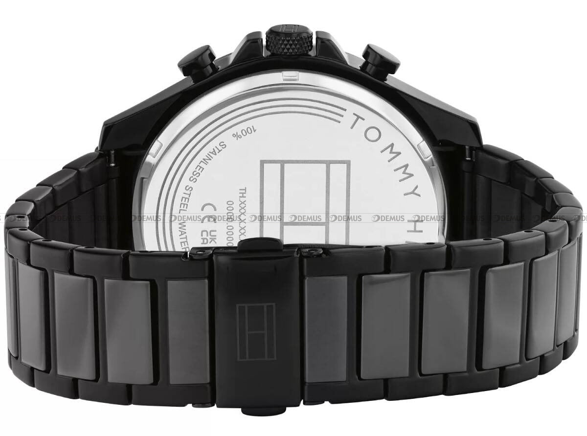 Tommy Hilfiger Damon Stainless Steel Quartz with Black Dial Men's Watch - 1792081
