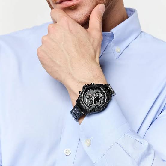 Tommy Hilfiger Damon Stainless Steel Quartz with Black Dial Men's Watch - 1792081