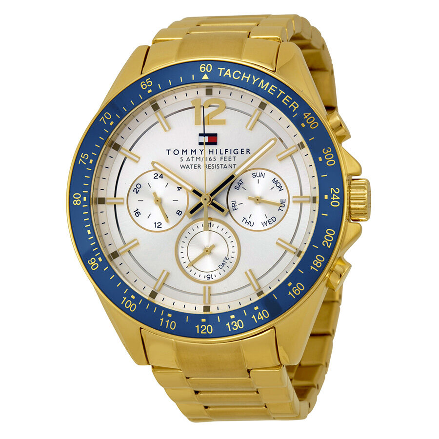 Tommy Hilfiger Luke Multifunction White Dial Gold Men's Watch - 1791121