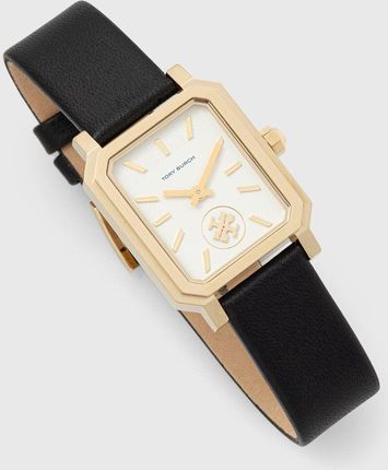 Tory Burch Robinson Gold Black Leather Strap Women's Watch TBW1504