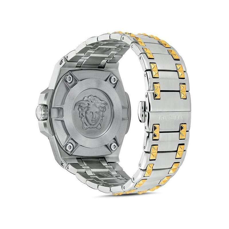Versace Chain Reaction Quartz Silver Dial Menβs Watch VEDY00519 - Watch