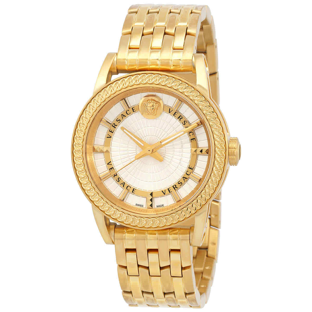 Versace Code Quartz Silver Dial Menβs Watch VEPO00420 - Watch