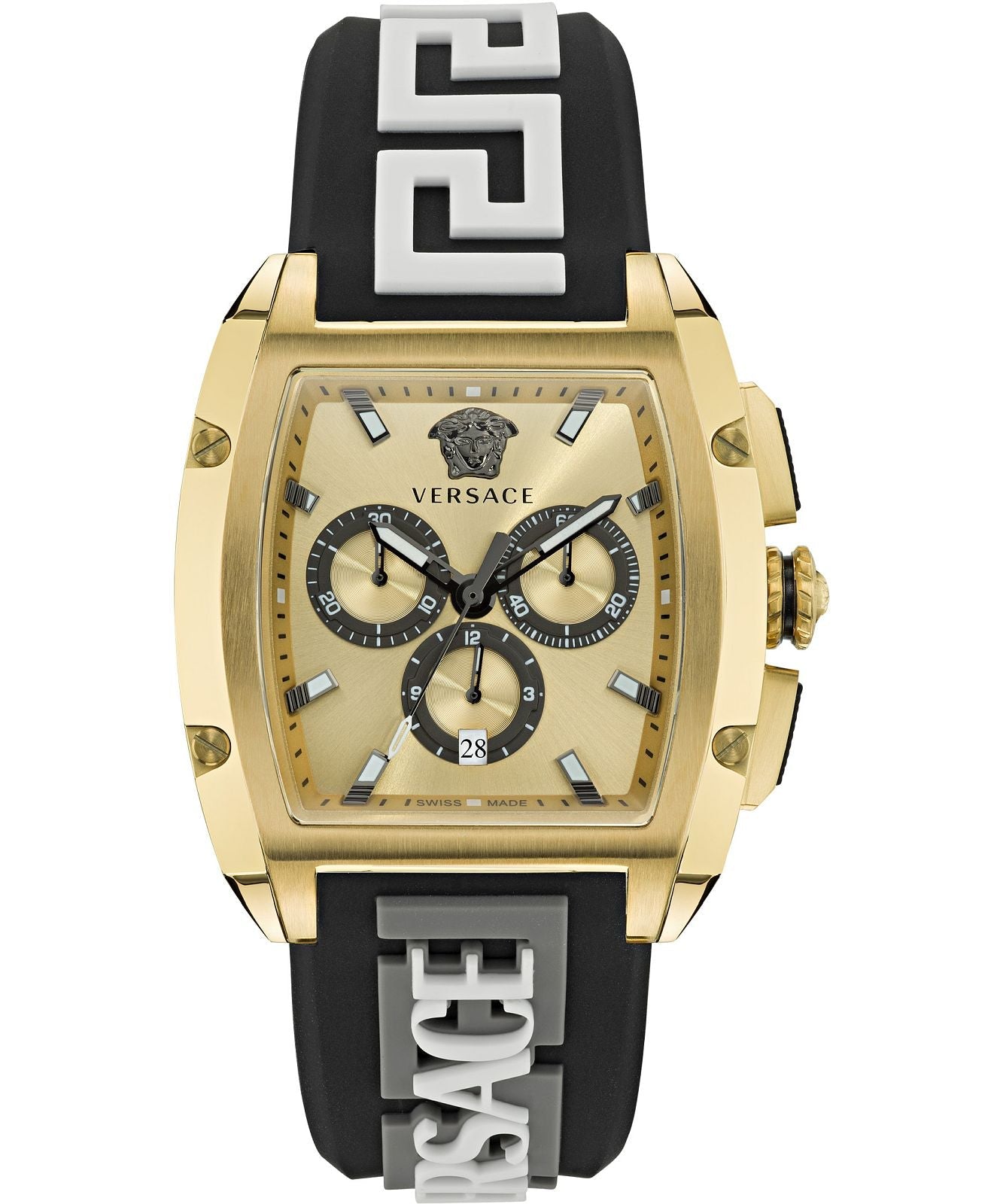 Versace Dominus Chronograph Quartz Gold Dial Men's Watch VE6H00223