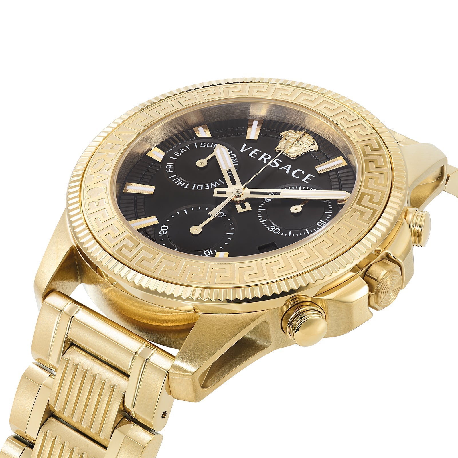 Versace Greca Action Chronograph Gold Men's Watch - VE3J00622