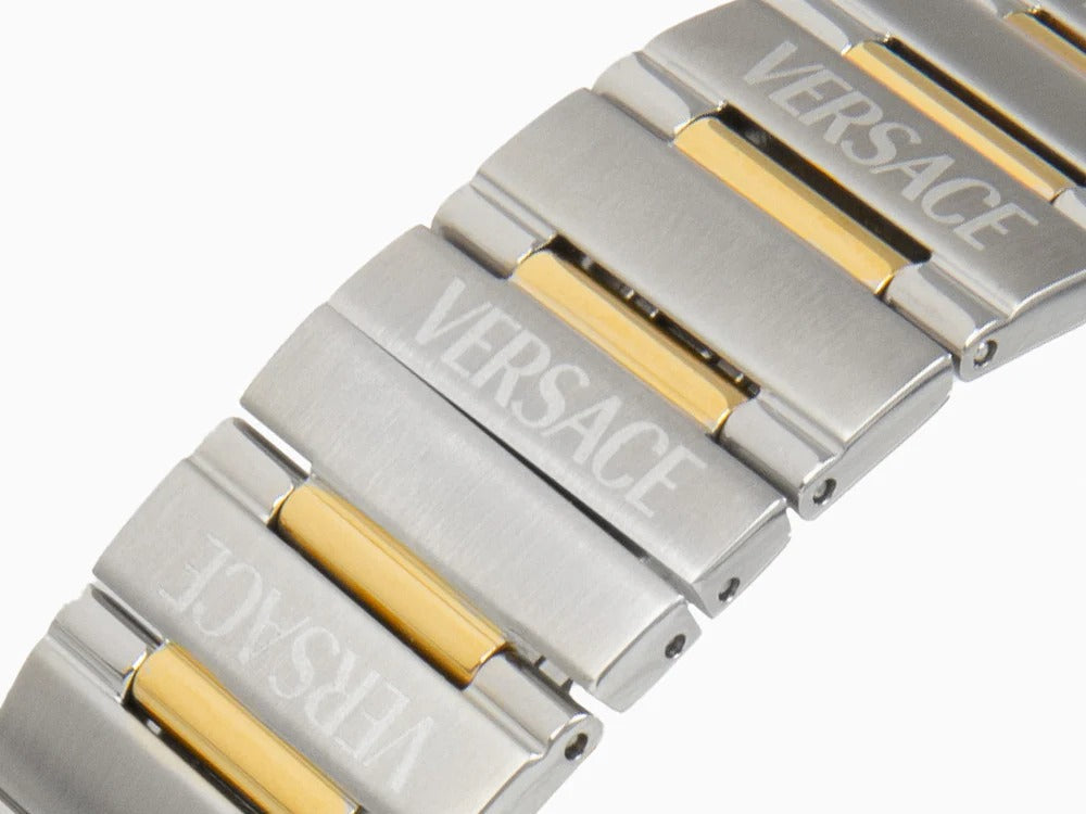 Versace Greca Logo Diver Green Dial Two-Tone Swiss Chronograph Watch - VE8G00524