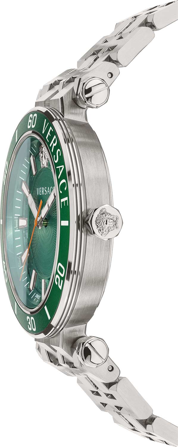 Versace Greca Sport Green Dial Menβs Watch VEZ300421 - Watch