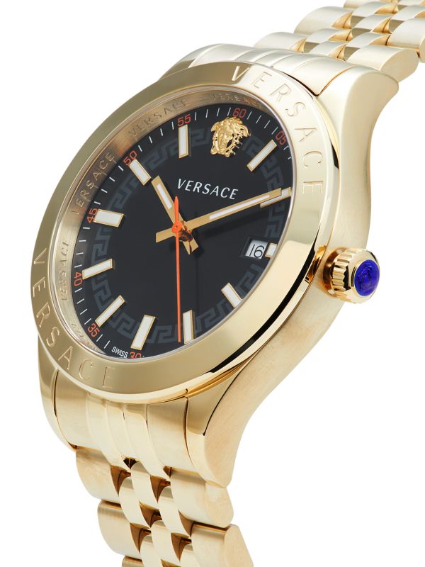 Versace Hellenyium Gold Stainless Steel Menβs Watch VEVK01221 - Watch