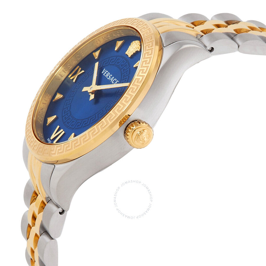 Versace Hellenyium Quartz Blue Dial Two-Tone Ladies Watch VE2S00522