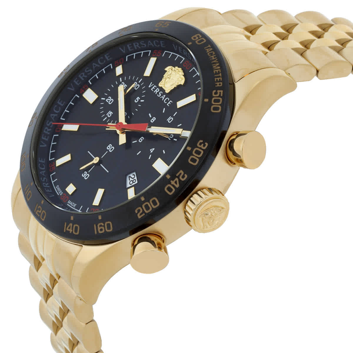 Versace Hellenyium Chronograph Quartz Black Dial Men's Watch VE2U00622