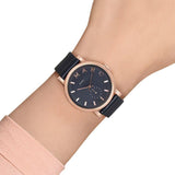 Marc Jacobs Baker Navy Dial Leather Strap 36mm Ladies Watch MBM1329