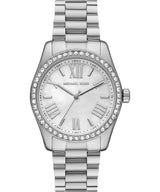 Michael Kors Lexington Crystals Mother of Pearl White Dial Silver Steel Strap Watch for Women - MK1087 mk1087 - Image 1