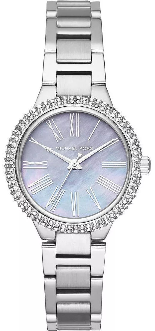 Michael Kors Mini Taryn Purple MOP Dial Silver Women's Watch - MK6562