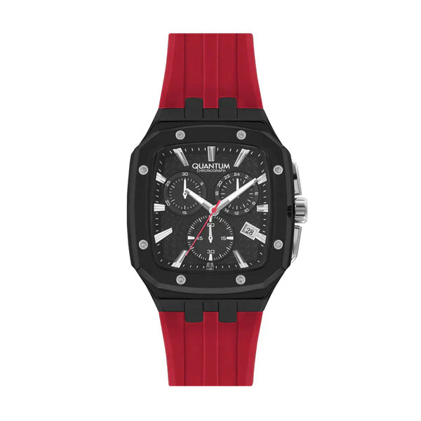 Bold and Stylish: Men's Chronograph and Silicone Strap Watches with Black and Blue Dials