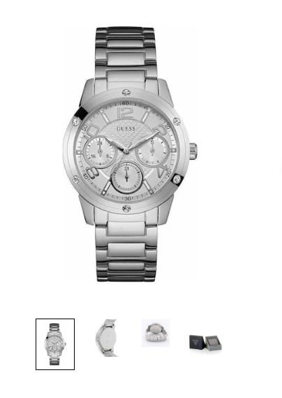 Silver Stainless Steel, Luna Gold Rubber Strap, and Blue Dial Rubber Strap Women's Watches
