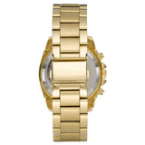 Michael Kors Runway Chronograph Orange Dial Gold Ladies Watch MK6162