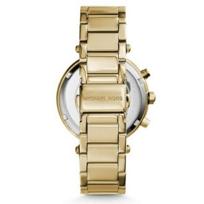 Michael Kors Parker Gold Glitz Crystal Dial Ladies Watch MK5856