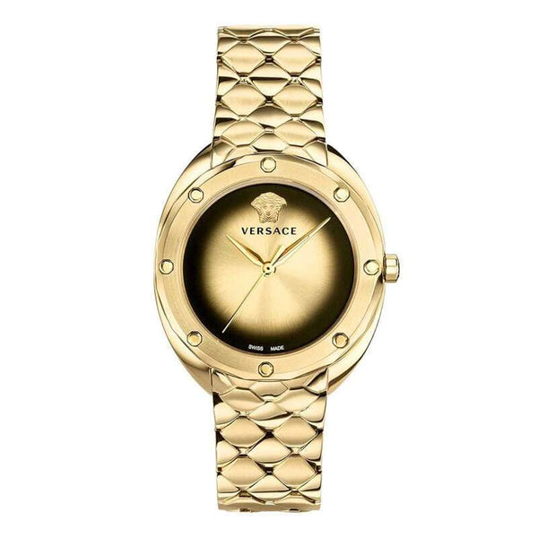 Versace Shadov Gold-Tone Women's Watch  VEBM00618 - Big Daddy Watches