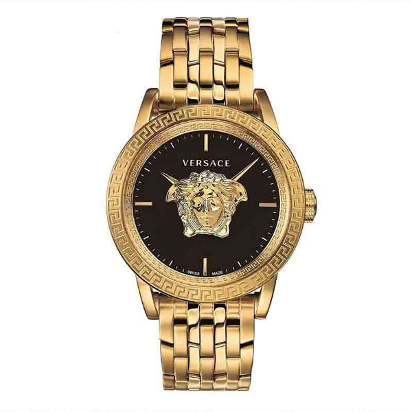 Versace Gold Stainless Steel Black Dial Men's Watch  VERD00818 - Big Daddy Watches