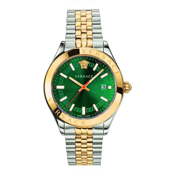 Versace Hellenyium Two-Tone Green Dial Men's Watch  VEVK00620 - Big Daddy Watches