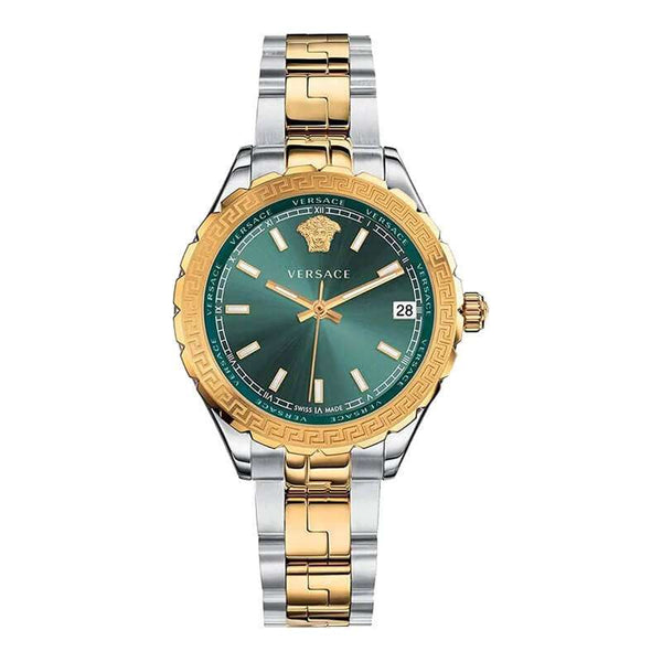 Versace Hellenyium Two-Tone Green Dial Women's Watch  V12050015 - Big Daddy Watches