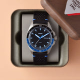 Fossil Sport 54 Black Dial Leather Strap Men's Watch FS5321