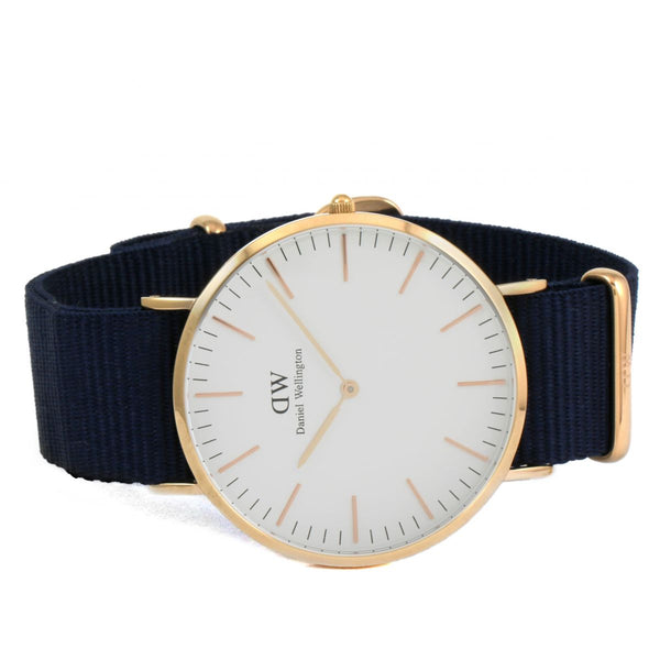 Daniel Wellington White Classic Bayswater 40mm Men's Gold Watch DW00100275 - Big Daddy Watches