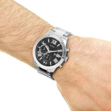 Guess Chrono Black Dial Silver Men's Watch W0668G3