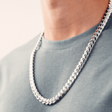 Big Daddy 10mm Miami Cuban Link Silver Chain