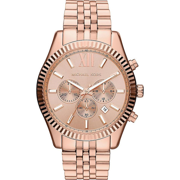 MICHAEL KORS Lexington Chronograph Rose Gold Big Watch MK8319