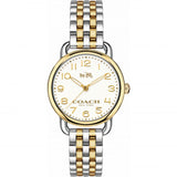 Coach Delancey Silver Dial Two-Tone Ladies Watch 14502243